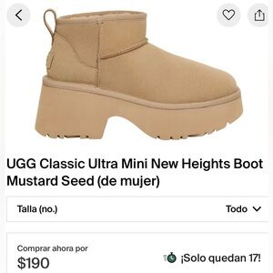 UGG Women's Tan Winter Boots Mini
